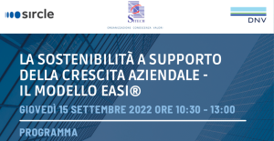 La Sostenibilità a Supporto della Crescita Aziendale – il ModelloEASI®